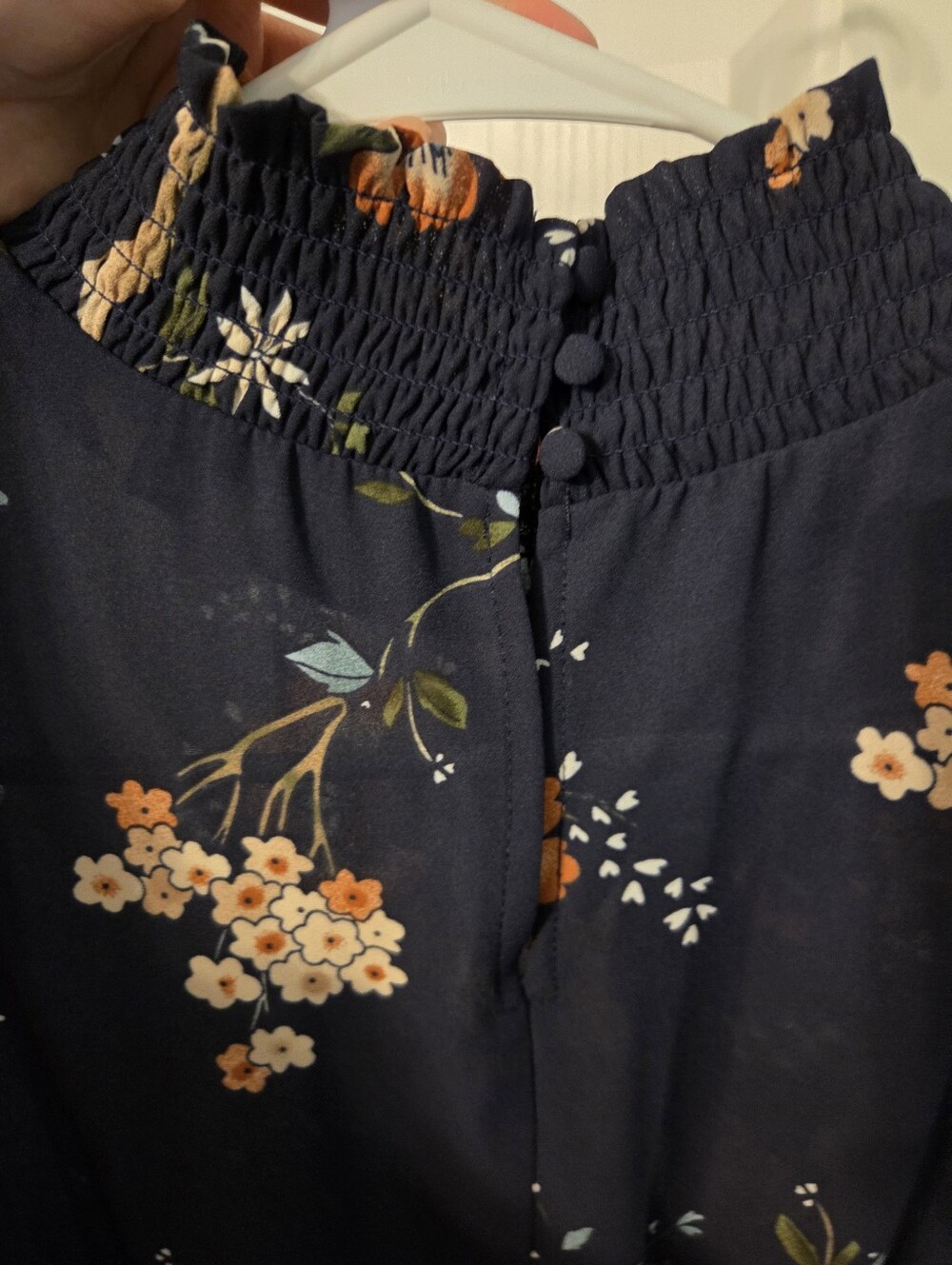Nanette Lepore Women's Navy Floral Sleeveless Dress Size 8 Like NEW! - Picture 4 of 6